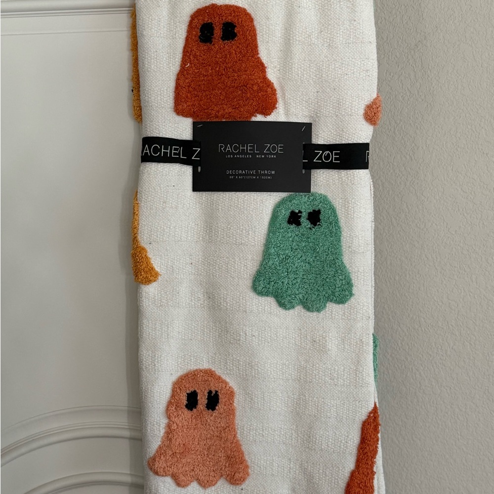 Rachel Zoe Orange and Green Ghost Accent Decor